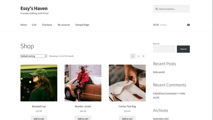 example site created for the purpose of testing slow ecommerce ghana website