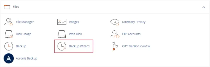 Backup Wizard