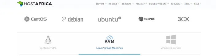 HostAfrica Linux virtual machine prices