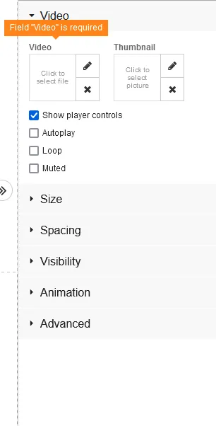 Adding video content from your device settings tab