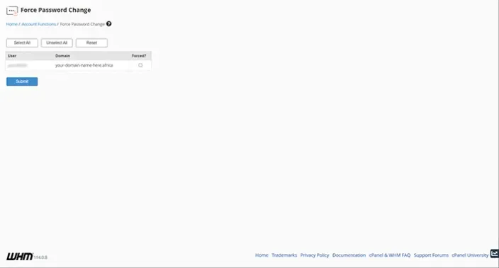 whm force password change dashboard