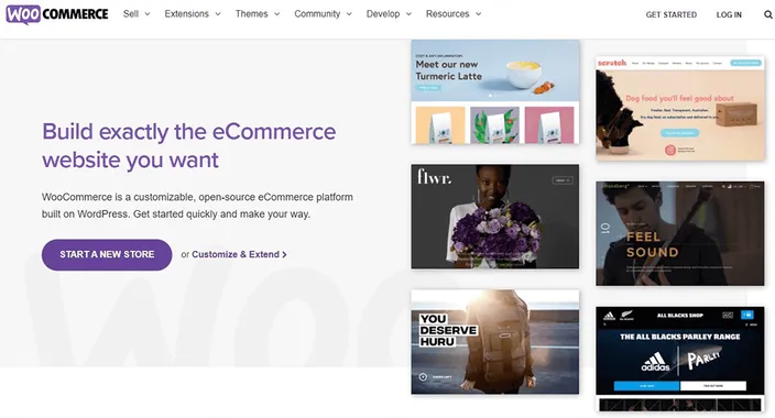 woocommerce homepage