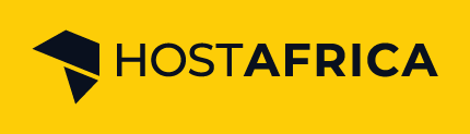 HOSTAFRICA single colour logo yellow