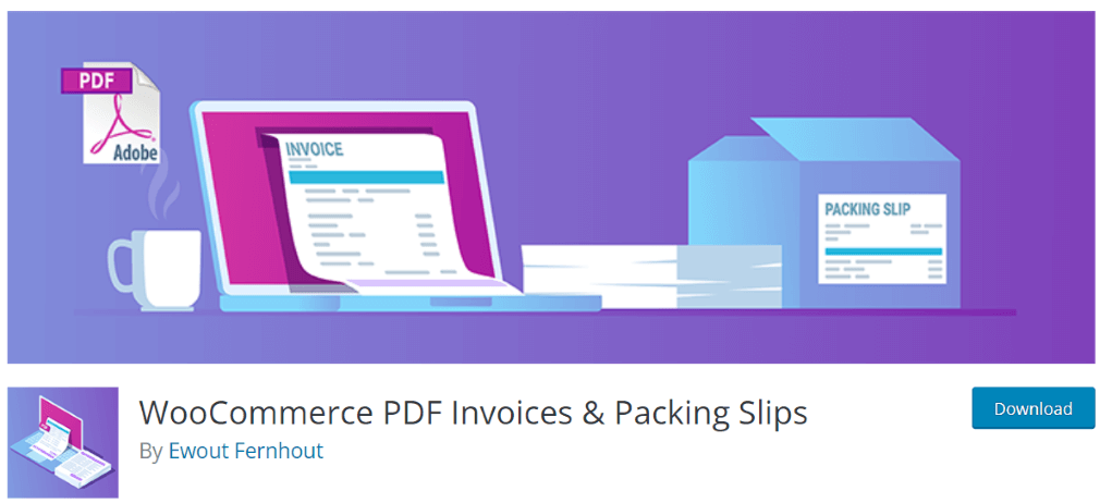 WooCommerce PDF Invoices & Packing Slips By Ewout Fernhout - WordPress.org