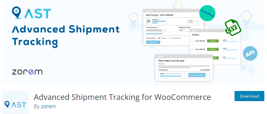 Advanced Shipment Tracking for WooCommerce By zorem - WordPress.org