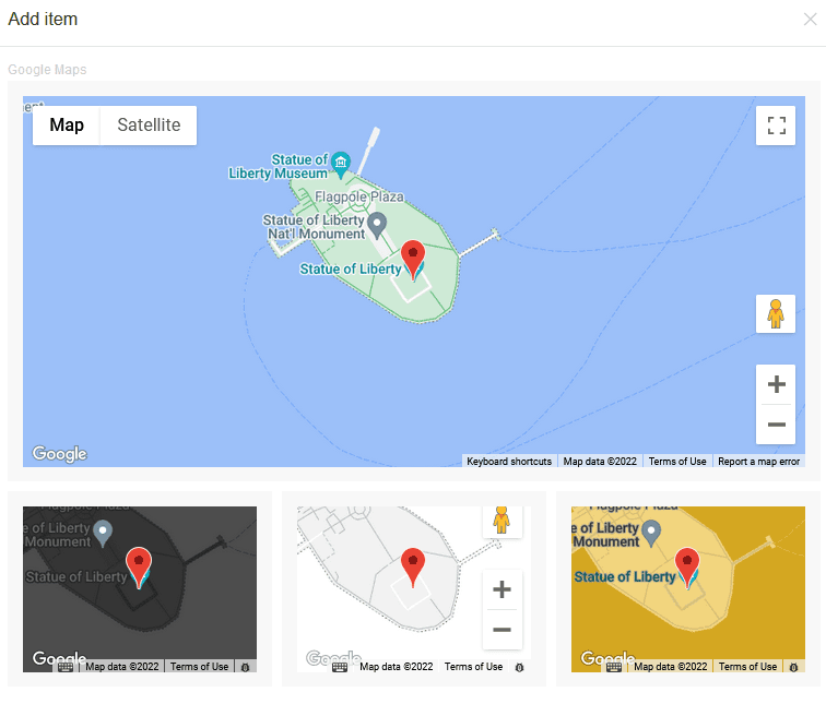 Possible map options, including Google Maps, for your website