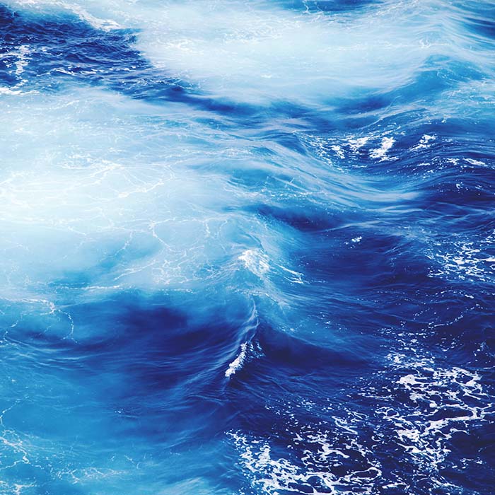 Blue ocean swirls