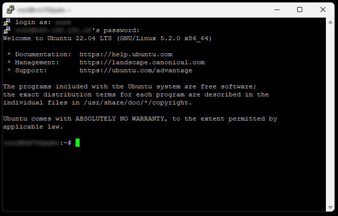 Putty Terminal